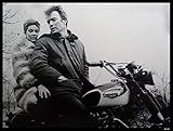 Clint Eastwood/Triumph Motorcycle Metal Sign