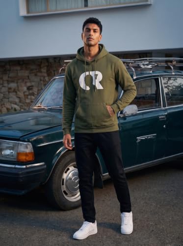 Image of More & More HOODMASTER Men's Cotton Hoodie Sweatshirt with Pockets Full Sleeves Regular Fit Solid Pattern Hooded Neck and Standard Length | Men Cotton Hoodie