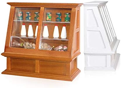 Miniatura 6 de YOUTHINK 1 Gabinete miniatura de 12 alimentos, accesorios de casa de muñecas en miniatura para comedor, casa de muñecas de madera, tienda de