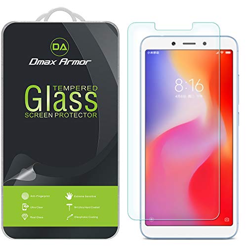 (2 Pack) Dmax Armor for Xiaomi Redmi 6 and Redmi 6A Tempered Glass Screen Protector