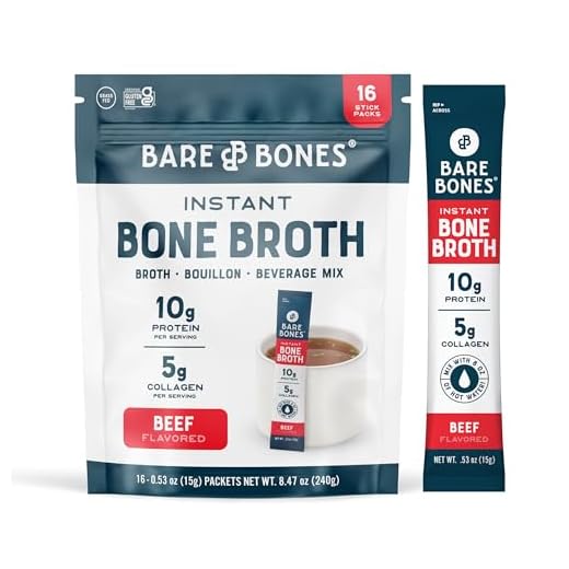 Instant Beef Bone Broth Collagen Stick Packs