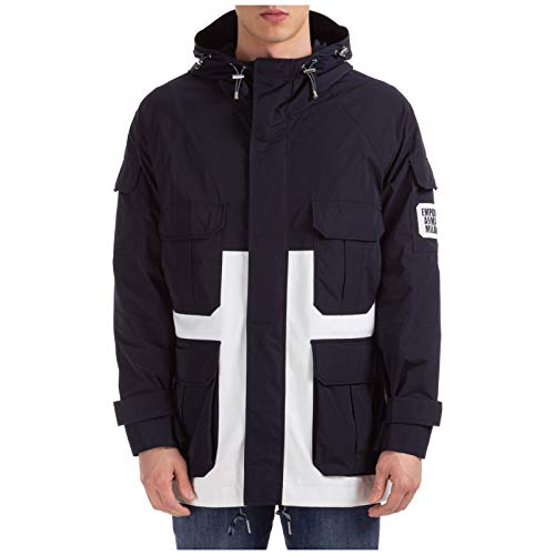 Emporio Armani Hombre Abrigos bicol BLU 50 EU