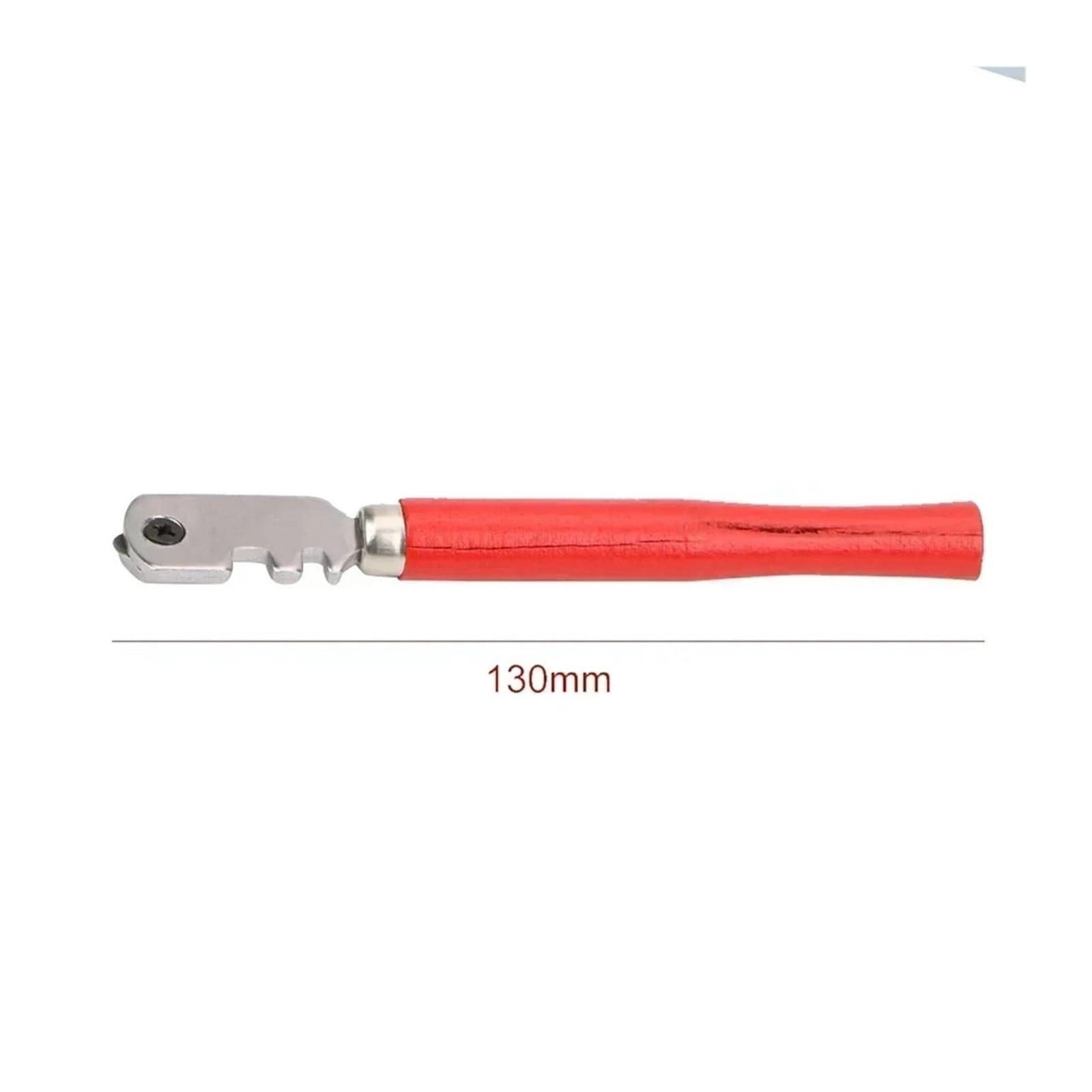 MIUYTRN Przenośny nóż do szkła, 130 mm, profesjonalny nóż do płytek szklanych, drewniany uchwyt, narzędzie do cięcia w gospodarstwie domowym, żelazo, drewno cuicui