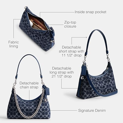 Coach Juliet Shoulder Bag 25 in Signature Denim, LH/Deep Blue Multi3