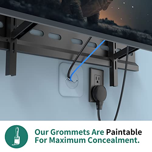 Homemount Tv Cord Hider Kit- Wire Hider Kit For Wall Mount Tv, Cable Management Kit Hides Tv Wires Behind The Wall（White） #TOP3