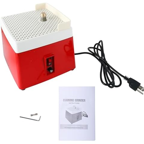 YaeTek Power Stained Grinder,Industrial Mini Portable Stained Grinder Diamond Glass Art Grinding Tool with Diamond Grinder Bit (110V, 0.1A 65W) Cover