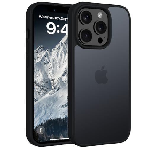 Andwing Matt Hülle für iPhone 14 Pro 6.1 Zoll, Militärstandard FallSchutz Handyhülle für iPhone 14 Pro, Mattierte Durchs...