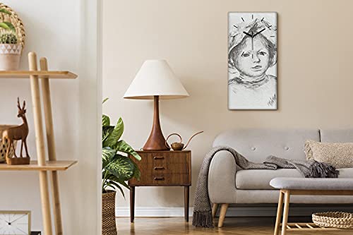Horloge sur Toile Ne Pas Tic Tac pour un Sommeil sans Bruit en Chambre