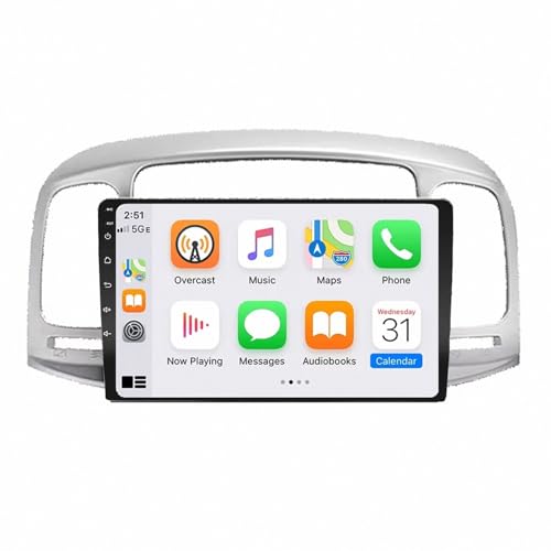 Radio coche 2 DIN para Hyundai Accent 2006-2011 con Android Auto y pantalla táctil 4G+64G
