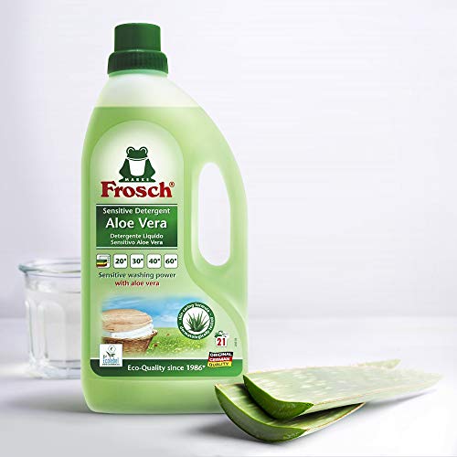 Image of Frosch Natural Liquid Laundry Detergent for Sensitive Skin, Aloe Vera, 50 fl oz