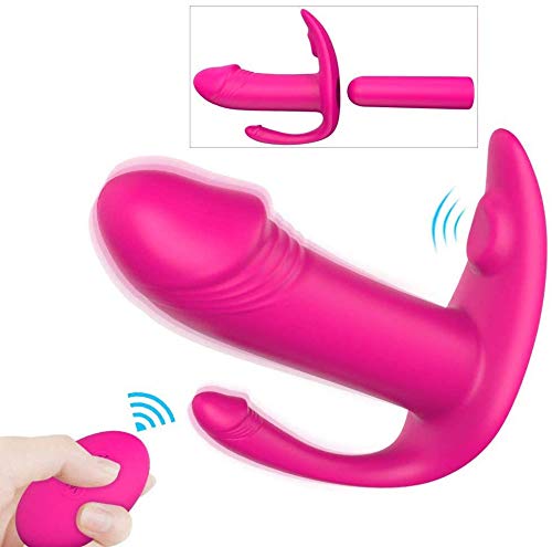 Kissplay V?br?dør Cl?tør?anø Mujer Mando a Distancia, Mujer Control Remoto, Silencio de 9 bandas, adecuado para mujeres ponibles, USB recargable, Pink