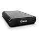 FANTEC DB-AluAir U2e Externes Festplattengehäuse (für den Einbau einer 8,89 cm (3,5 Zoll) SATA Festplatte, USB 2.0 und eSATA Anschluss, inkl. One Touch Backup Funktion, Aluminium Gehäuse) schwarz