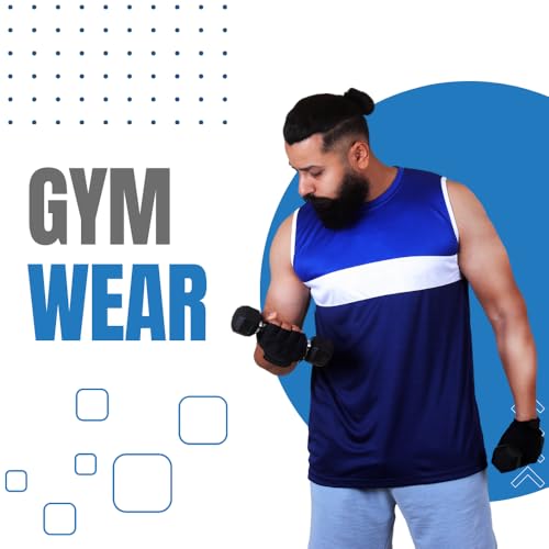 Image of Sleeveless T Shirts for Men - Gym Vest, Sando Tank Top Wear, Workout Baniyan, Stringers Inner Shirt, Bodybuilding Tshirts, Sports Tshirt Vests, Stylish Tanks Tops