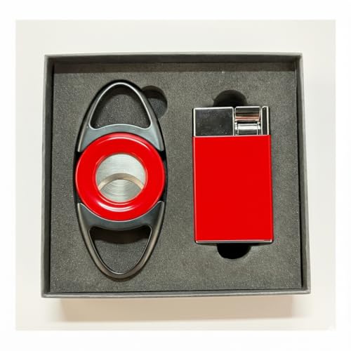 Set de regalo Visol con cortador y encendedor rojo miniatura 1