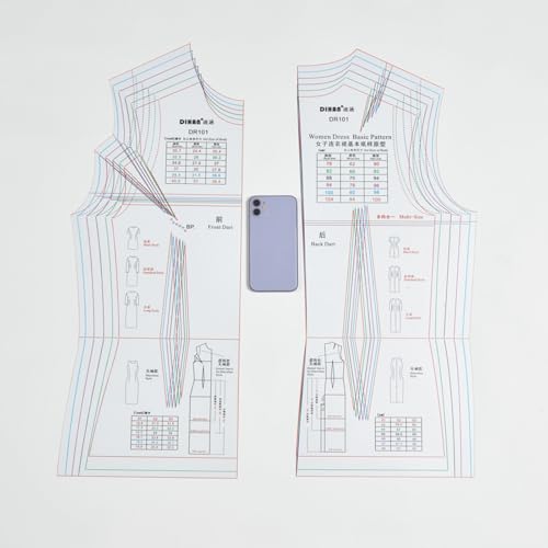Règle pour la création de modèles de robe outil de couture