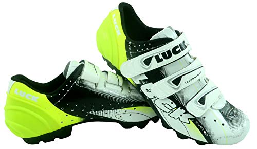 Luck Extreme 3.0 MTB Chaussures de cyclisme avec semelle en carbone et triple bande Velcro de maintien - Image 3