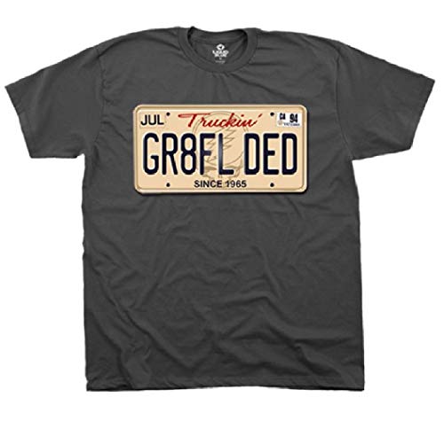 T-shirt Grateful Dead plaque d'immatriculation vêtement musique rock rétro homme