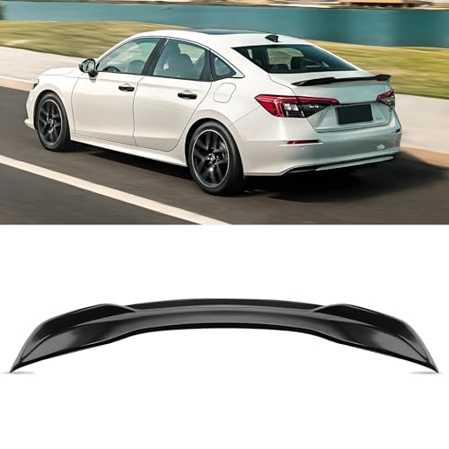 Femibon Rear Spoiler Wing Compatible with 2022 2023 2024 2025 2026 Honda Civic Sedan Sport Rear Trunk Spoiler Wing Lip for Honda Civic Sedan Accessories (Glossy Black)