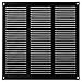 300x300mm Noir Métal Grille de Ventilation - Grille D'aération avec Moustiquaire