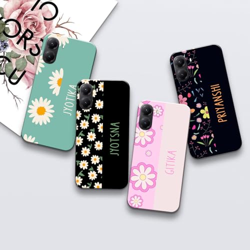 Image of COLORflow Back Cover Compatible with Poco X7 Pro 5G | Floral Names Color Customized Back Cover Compatible with Poco X7 Pro 5G
