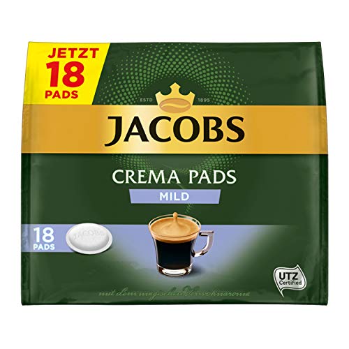 Jacobs monodosis Crema Pads, Mild, Suave & Suave Sabor, Café, 64 Pads - Imagen 3
