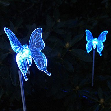 Solar Color Changing Butterfly Style Garden Stake Light