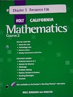 Course 2 Chapter 10 Resource File 0030945593 Book Cover