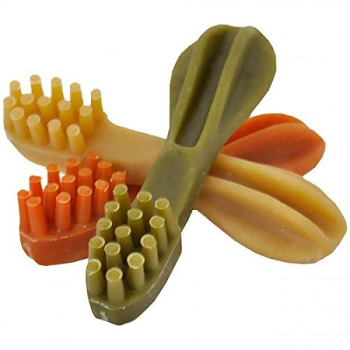 WHIMZEES Natürlicher Dental Hund behandelt Bürsten M Mix 11,4 cm (75U / c), schwarz, mittel, 75 – Ansicht 2
