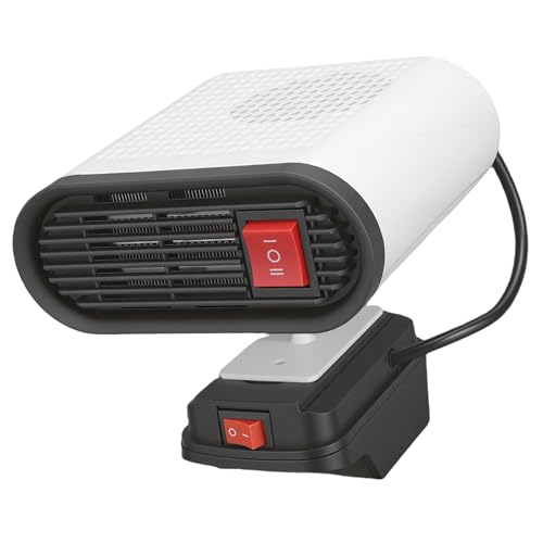 Calentador portátil para automóvil y oficina con puerto USB dual y base para baterías de litio 5