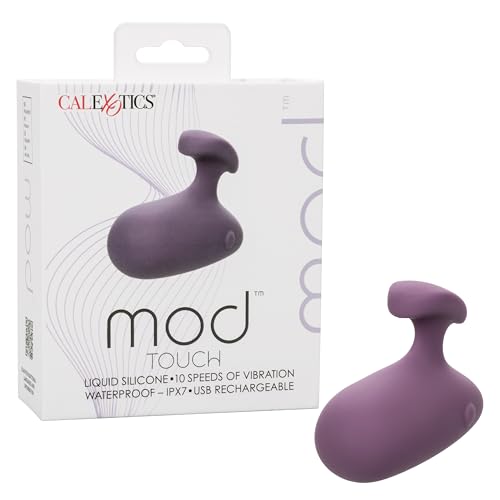 CalExotics Mod Touch 10-Speed Mini Handheld Vibrator for Women Made with Body Safe Silicone and Fully Waterproof - SE-0009-45-3