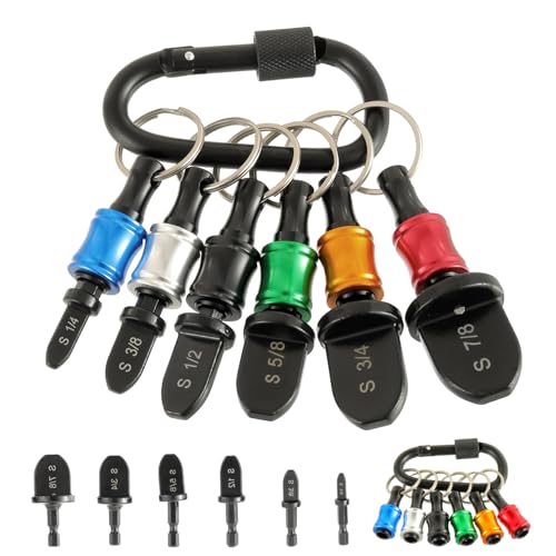 HUAREW Swage Tool HVAC Repairing Set with Bit Holder, swaging tool drill bit set, Air Conditioner Copper Tube Expander copper pipe expander 1/4'', 3/8'',1/2'',5/8'',3/4'',7/8'' Bits Set (13PCS)