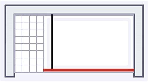 Top-down diagram illustrating the layout of a walk-in shower with a fixed panel.