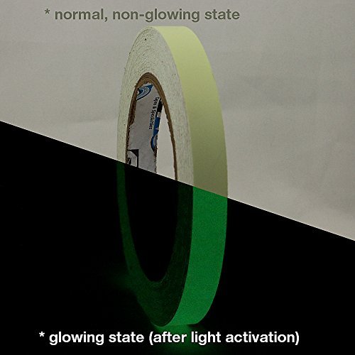 Pro Tapes Pro-Glow Glow in the Dark Tape (10 Hour): 1/2 in. x 30 ft. (Luminescent Lime Green) by Pro Tapes