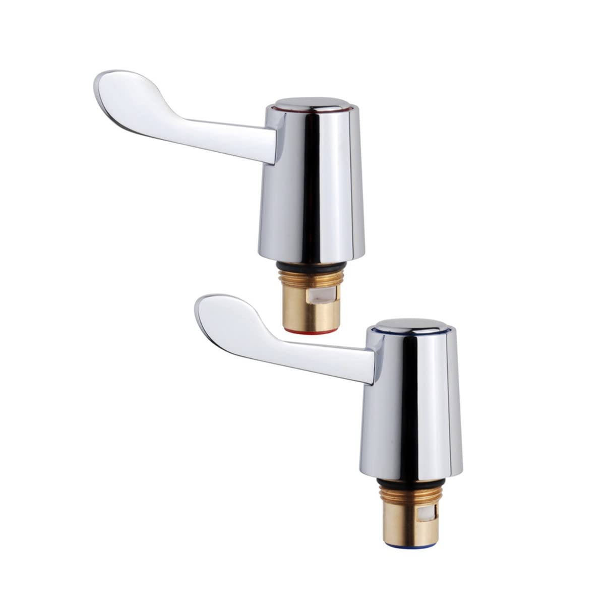 Basin Tap Replacement Lever Handle Heads Conversion Kit 1/2"" Chrome