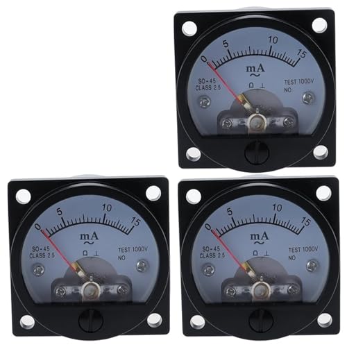 Ampèremètre analogique circulaire SO-45 cadran aiguille outil mesure courant AC 20mA