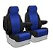 Coverking Custom Fit Front 50/50 Bucket Seat Cover for Select Chevrolet Astro Models - Neoprene (Blue with Black Sides)