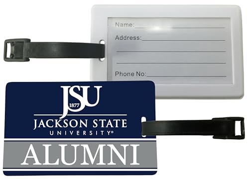 Jackson State University Luggage Tag Alumni Design Officially Licensed 4-Pack