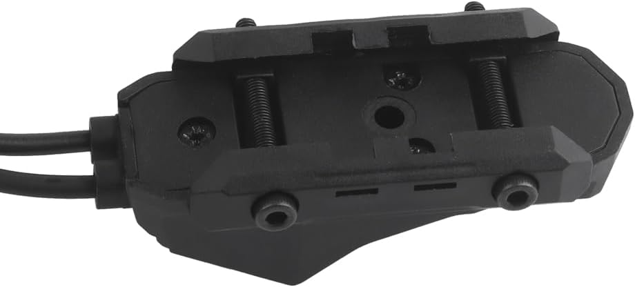 Tactical Modular Remote Dual Wire Two Pressure Switch Three Adapter Plug for PEQ-15 Series and M300/M600 Series Tactical Flashlight， Fit Mlok/Keymod/20mm Rail Mount (Black)