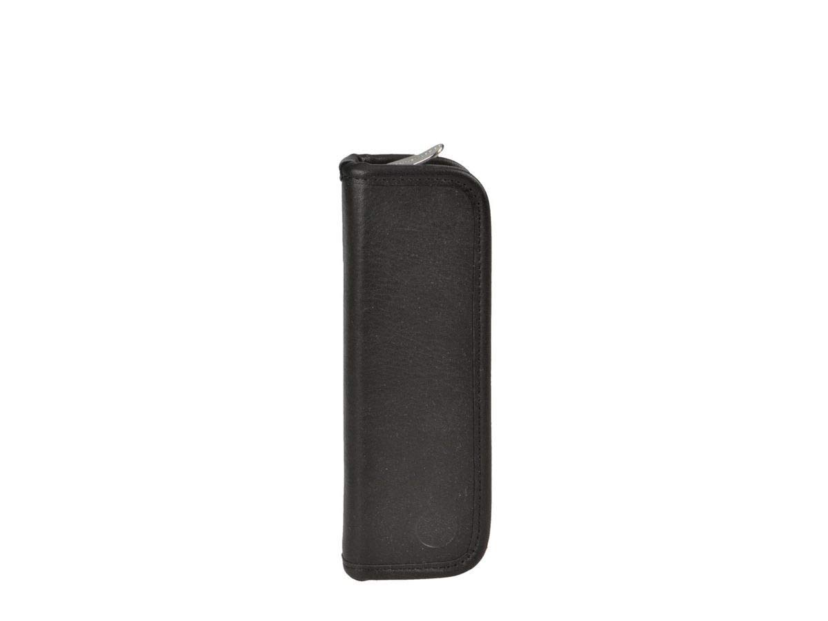 Sonnenleder Stifteetui für 3 Stifte Federtasche Leder GRASS Stiftetui schwarz
