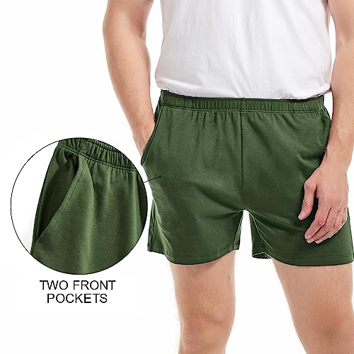 Image of AIMPACT Men's 4 inch Inseam Sleep & Lounge Pajama Shorts with Pockets