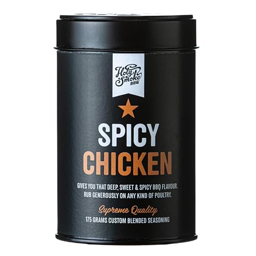 Spicy Chicken Hähnchengewürz Handgemacht Premium-Qualität Hähnchen BBQ Rub Gewürzmischung Grillgewürze für Chicken Wings Hühnchen Geflügel als Brathähnchen Gewürz Magic Dust Rub Gewürzpulver 175g