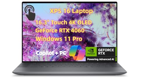 Dell XPS 16 9640 �m�[�g�p�\�R�� �r�W�l�X�p 16�C���` OLED 4K�^�b�`�X�N���[���ACore Ultra 7 155H�v���Z�b�T�A32GB RAM�A4TB SSD GeForce RTX 4060�A�o�b�N���C�g�t��KB Thunder