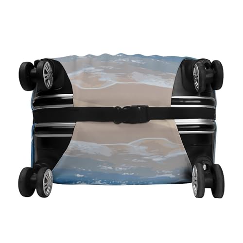 Blue Printed Luggage Cover Protector, Fits 18-32 Inch Luggage 6