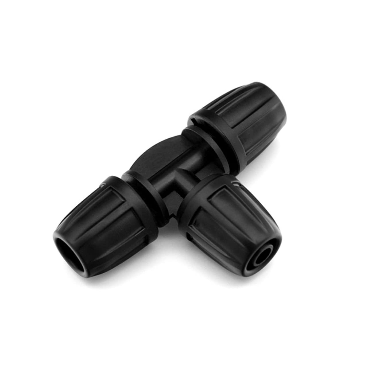 Conector en T, 40 piezas de riego por goteo Junta en T con púas Adaptador de riego en T Adaptador de púas for manguera Conector de tubo de agua
