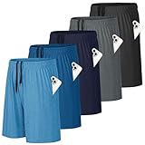 HovSiyla 5 Pack Mens Athletic Basketball Drawstring Shorts Pockets Gym Tennis Quick Dry Workout Casual Running Trunks for Men 5 Set A Medium