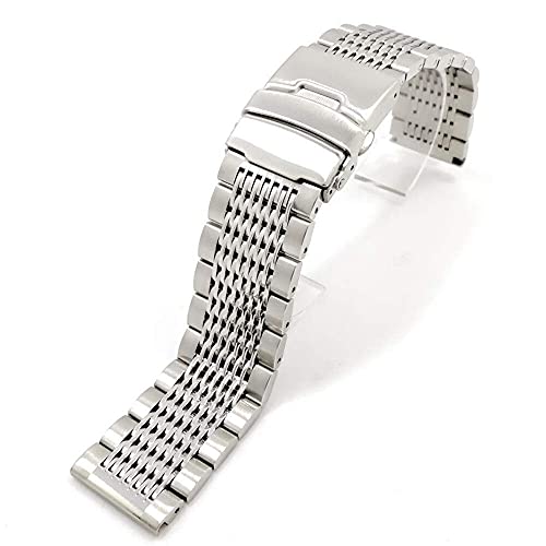 Sangle en acier inoxydable 22mm élégante pour un style quotidien raffiné