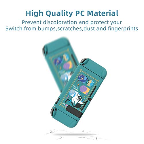 Geekshare Protective Case Slim Cover Case Compatible With Nintendo Switch And Joy Con - Shock-Absorption And Anti-Scratch -- Alchemy Cat #TOP3