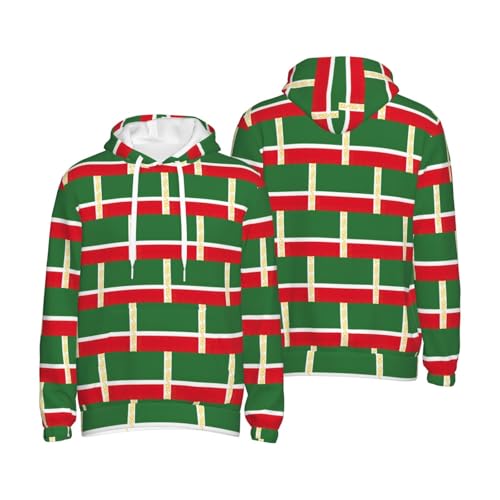Sweat à capuche République tchétchène imprimé drapeau pull homme EdWal en polyester léger - 7