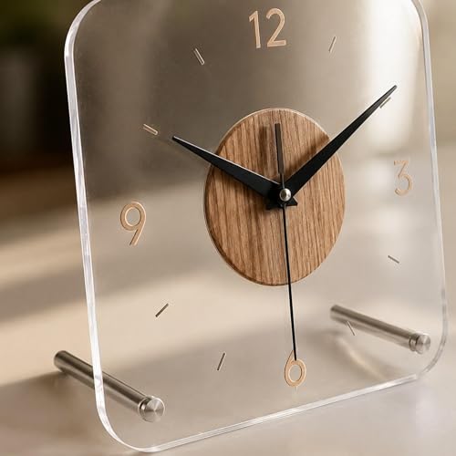 Reloj de oficina analógico para mesa de salón y dormitorio 7