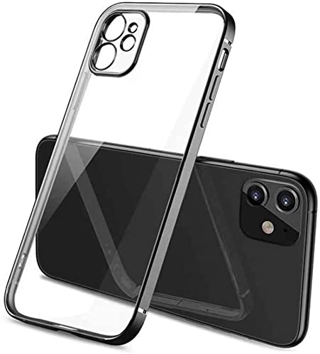 Coque transparente iPhone 11 anti-chute gel de silice design droit